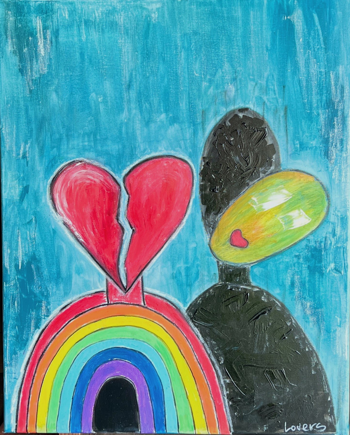 Abstract Paint. Lovers.